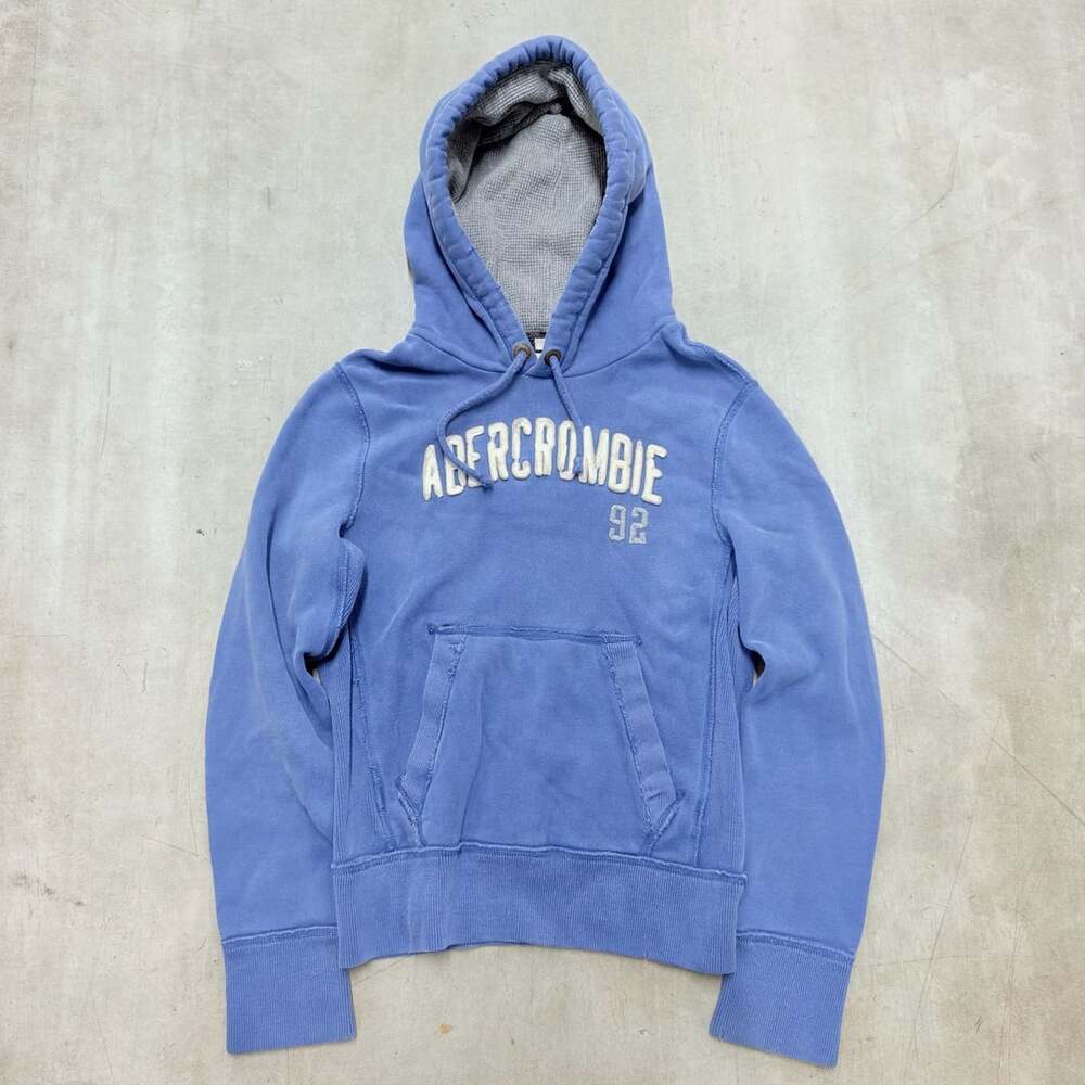Abercrombie & Fitch Vintage Blue 92 Muscle Hoodie Small